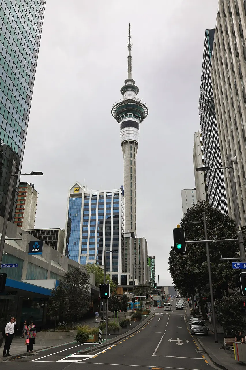 O centro, a Karangahape Road e o porto