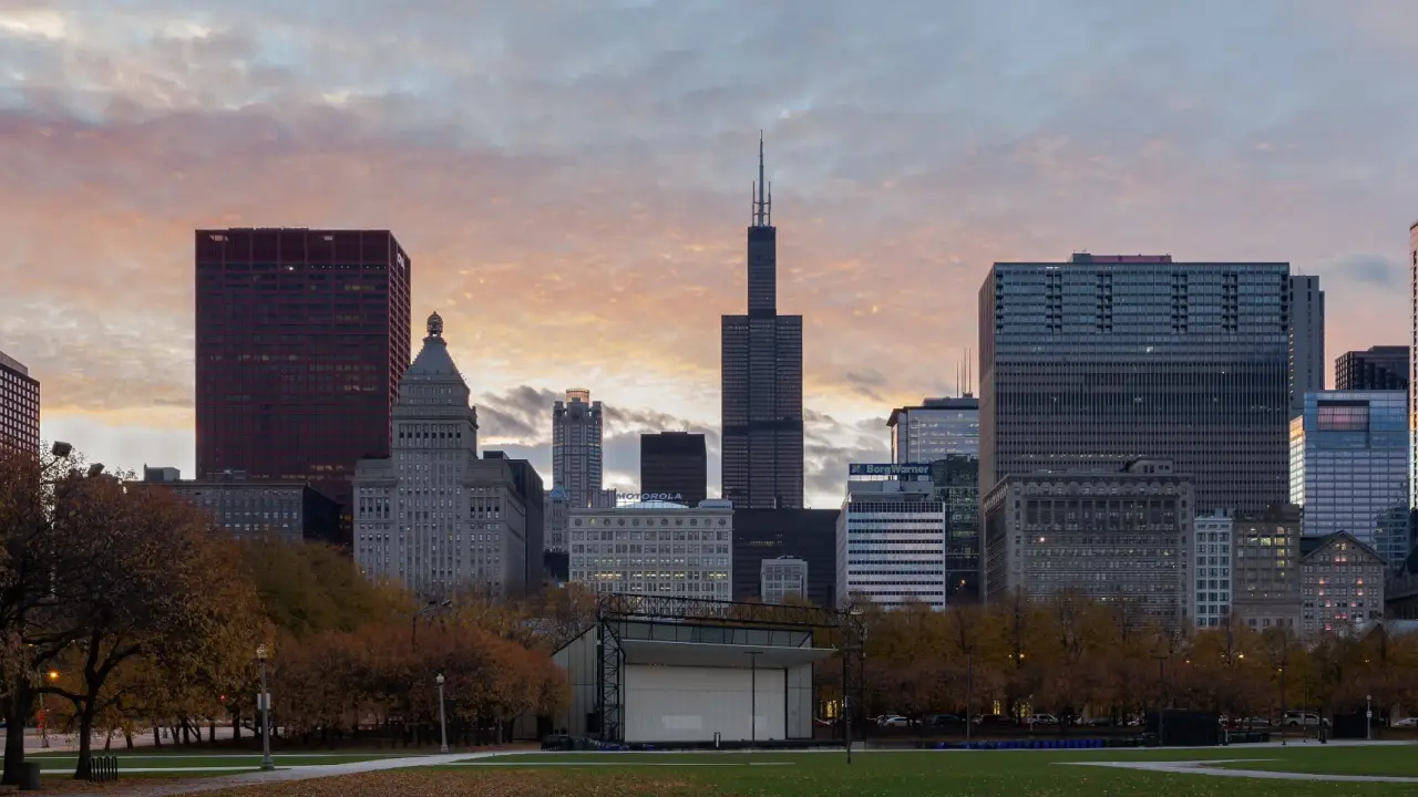 O centro de Chicago