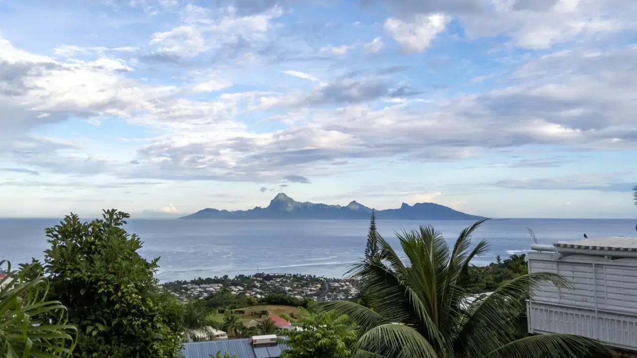Moorea, vista do Taiti